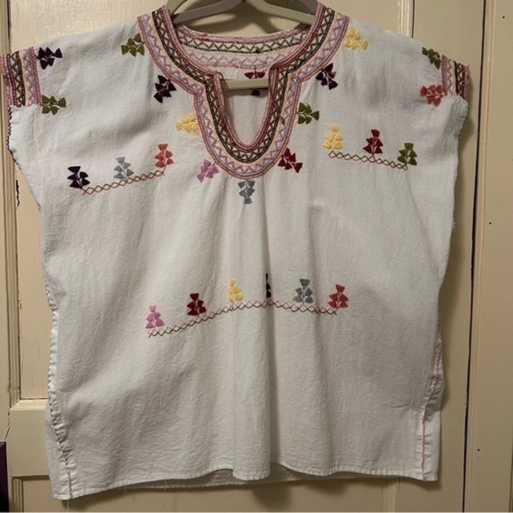 100% Cotton Hand Made Hand Embroidered Many Colors South American Indigenous